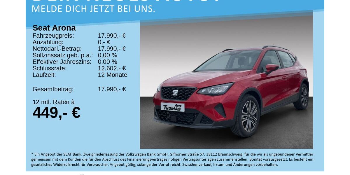 Seat Arona 9.270 km 17.990 &euro; Bonn 53227