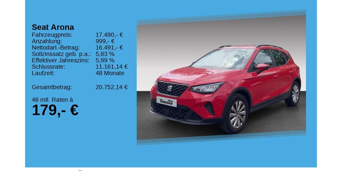 Seat Arona 60.127 km 17.490 &euro; Bonn 53227